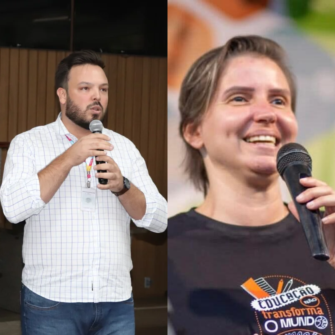 Laura Souza, secretária de Educação, e Gabriel Quintão, de Administração, são pré-candidatos a vereador
