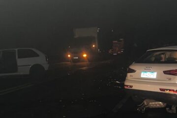 BR-381: grave acidente em São Gonçalo do Rio Abaixo deixa nove pessoas feridas