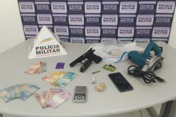 Polícia apreende drogas, dinheiro e prende dois por tráfico em Itabira