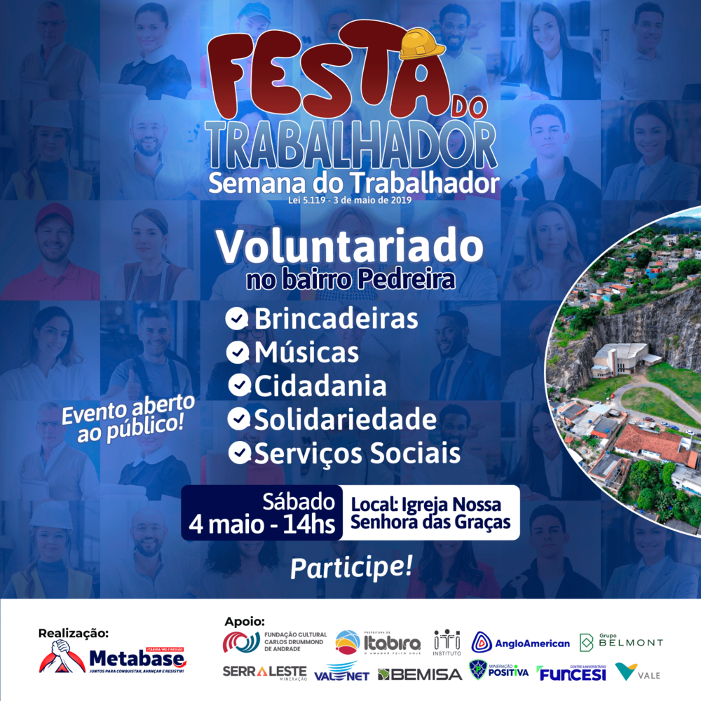 Xande de Pilares se apresenta na Semana do Trabalhador do Sindicato Metabase; confira a programação