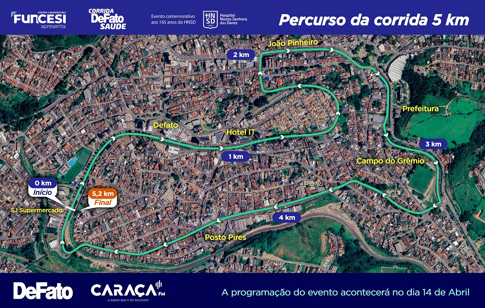Vai correr na DeFato Saúde? Participe do treino de reconhecimento do trajeto; saiba mais