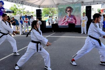 Galeria de fotos: exibição de Taekwondo na DeFato Saúde – HNSD 165 Anos