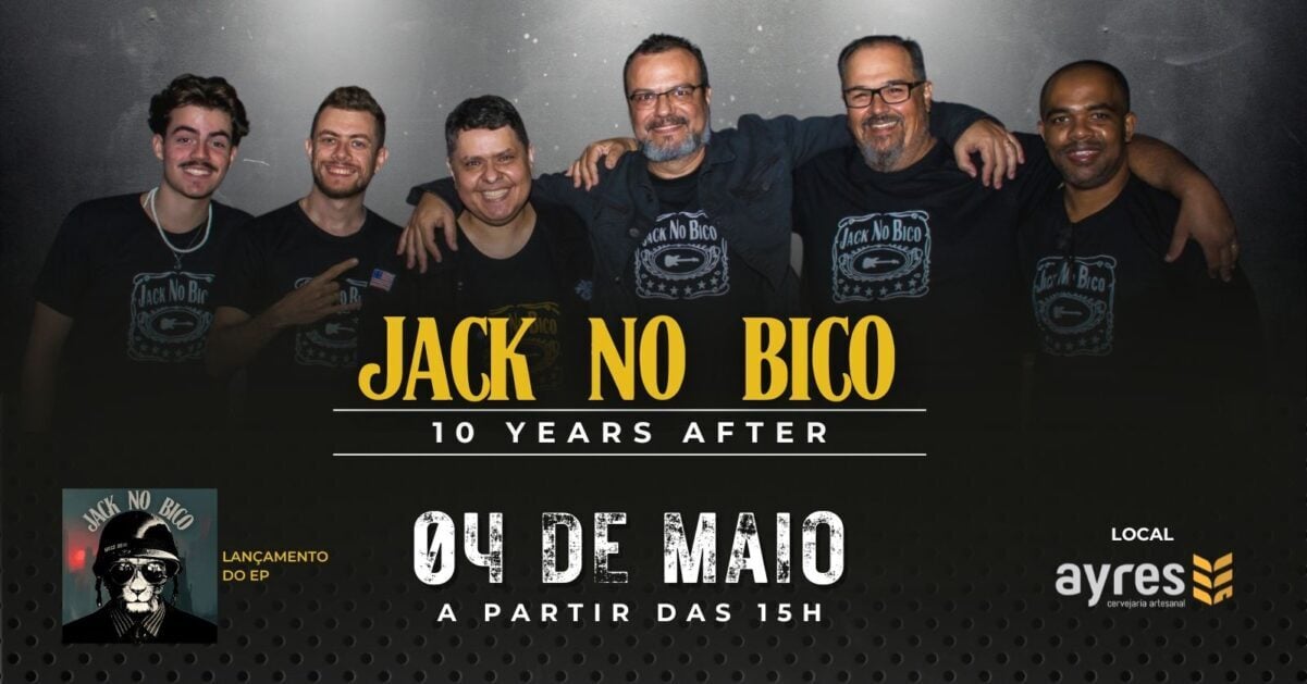 Jack no Bico comemora 10 anos com grande festa e lançamento de EP neste sábado; saiba mais