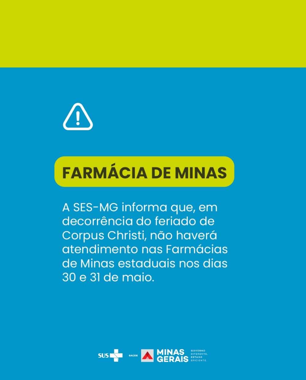 Feriado de Corpus Christi: confira o funcionamento dos órgãos públicos, serviços de saúde e comércio em Itabira