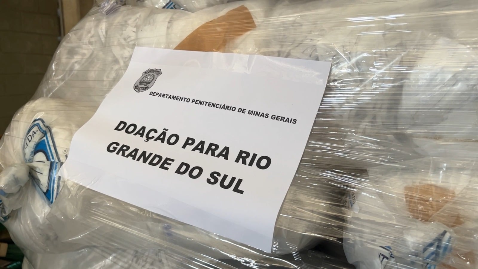 Projeto Liberdade em Ciclo doa materiais fabricados por detentos mineiros para o Rio Grande do Sul