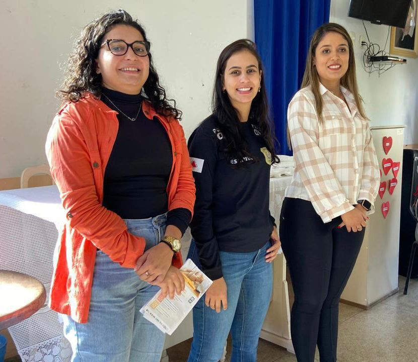 Polícia Civil realiza ação educativa de proteção aos direitos da pessoa idosa no Lar de Ozanam, em Itabira