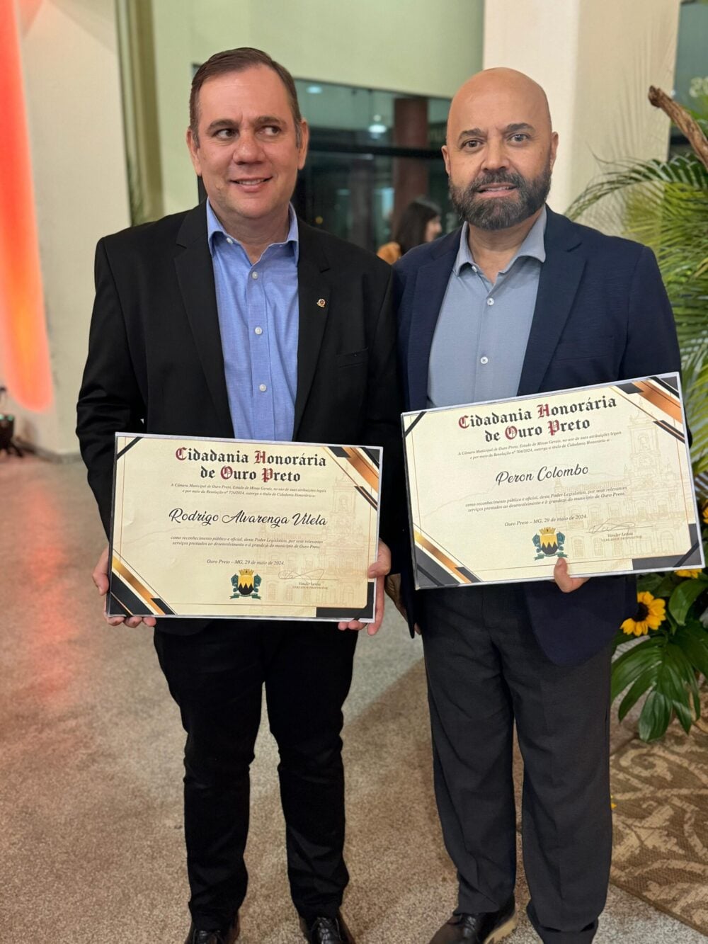 O itabirano Peron Colombo é o mais novo cidadão honorário de Ouro Preto