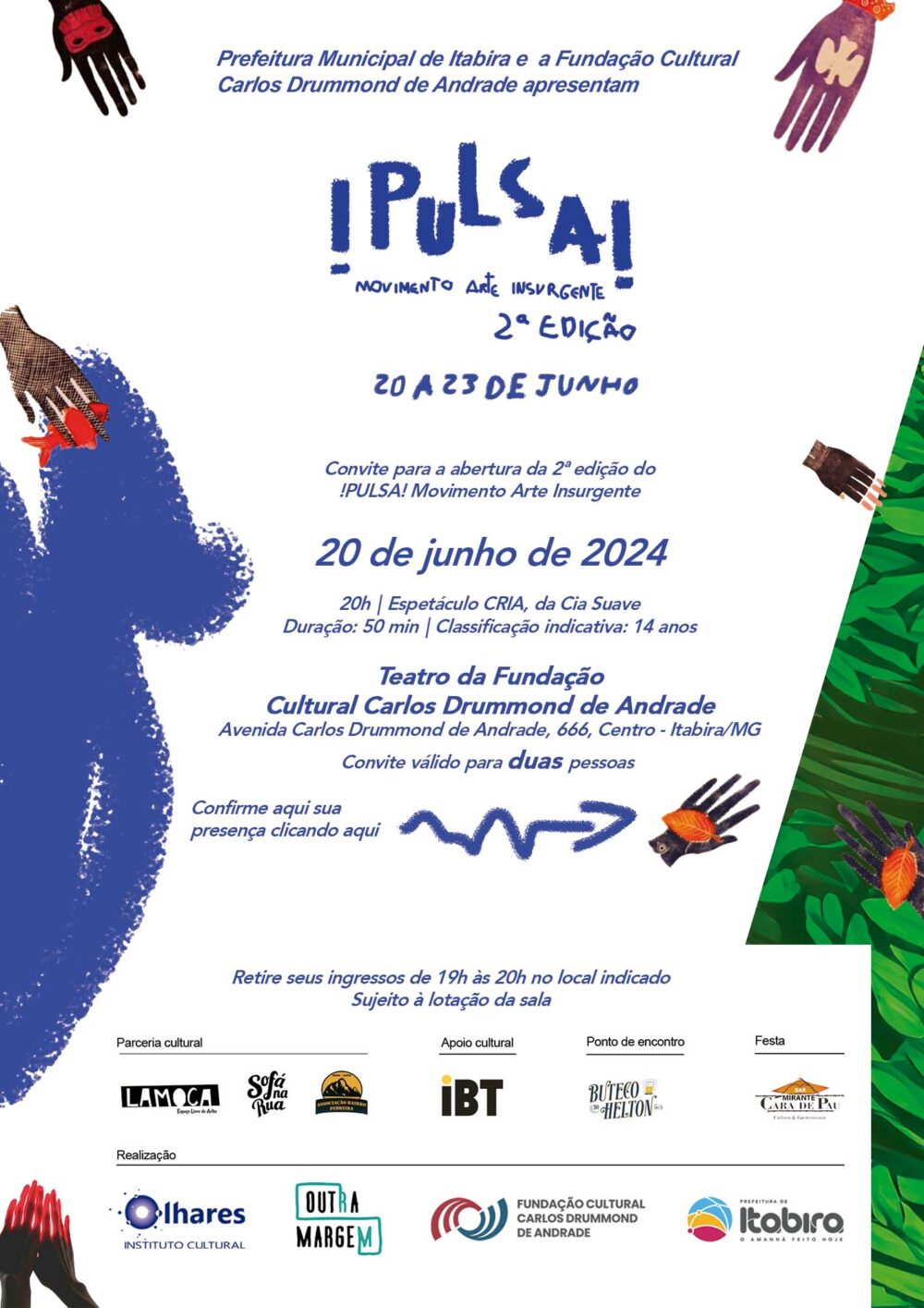!PULSA! Movimento Arte Insurgente volta a Itabira em segunda edição; confira a programação