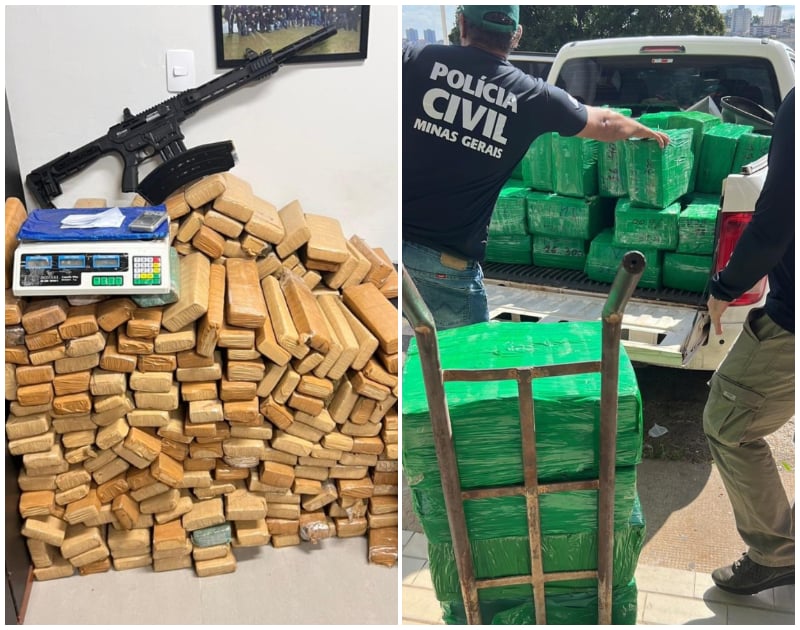 Polícia apreende mais de uma tonelada de maconha em BH; sete pessoas são presas