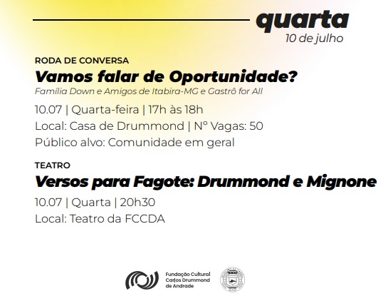Confira a programação desta quarta-feira do Festival de Inverno de Itabira