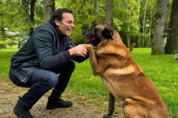 Alain Delon queria ser enterrado com seu cão, mas família impediu sacrifício do animal