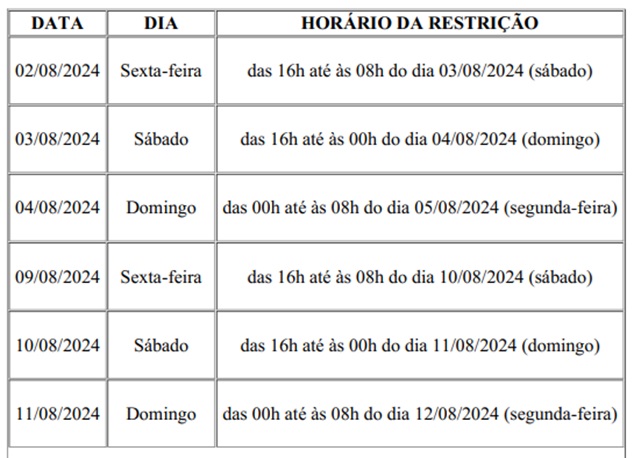 Rodovias BR-365, MG-190, MG-223 e LMG-748 terão restrição de tráfego para veículos devido a festa de Nossa Senhora da Abadia