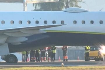 Avião que saiu de Confins tem problemas no pouso e fecha temporariamente o aeroporto de Florianópolis