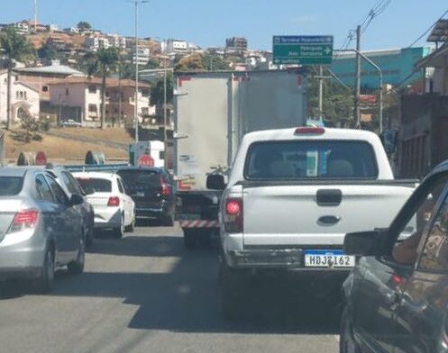 BR-381 registra nesta sexta-feira congestionamento em João Monlevade e em Belo Horizonte