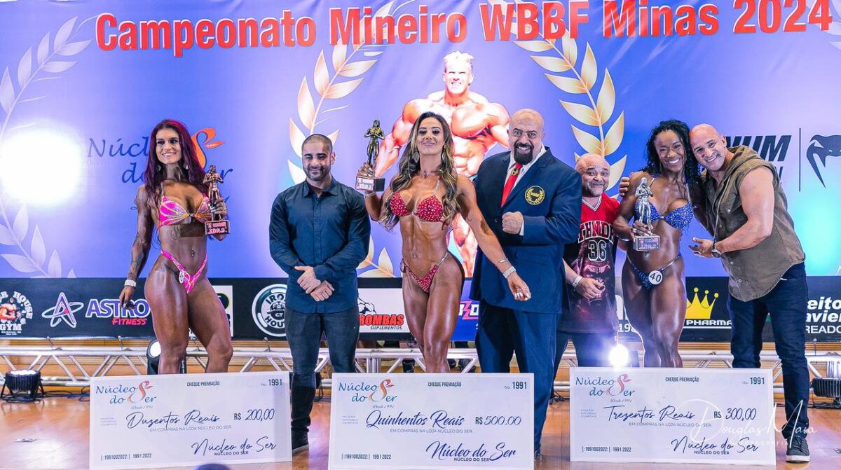 Atleta itabirana vence o Campeonato Mineiro de Fisiculturismo na categoria Wellness