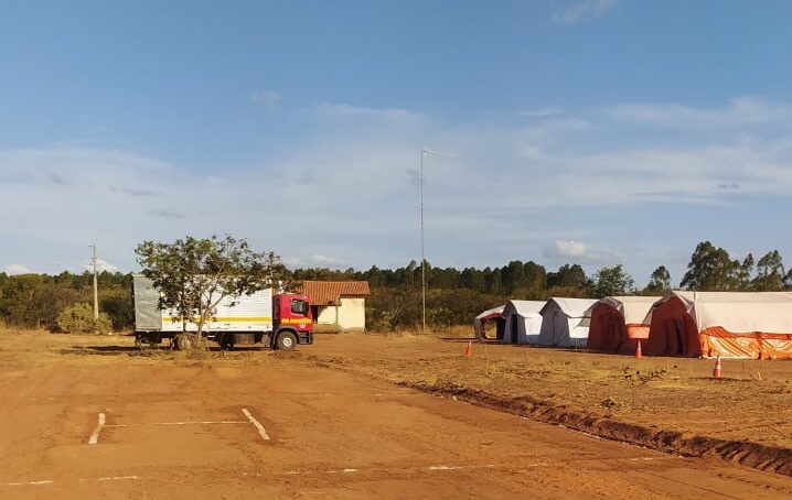 Para combater incêndios florestais, bombeiros montam base de operação na APA Cochá e Gibão