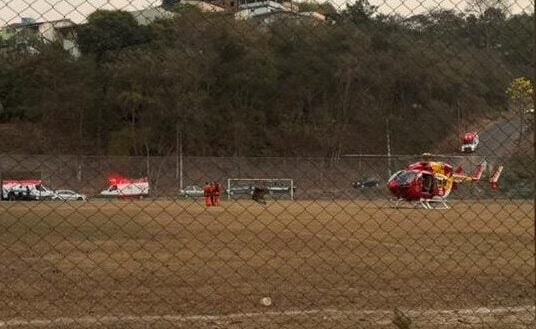 Com pneumonia grave, criança de quatro anos é transferida de Itabira para BH pelo helicóptero dos bombeiros