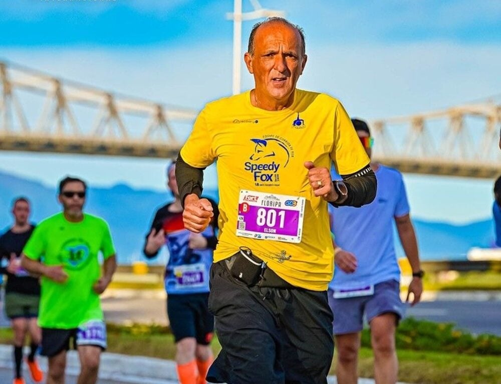 Itabirano Elson Sá participou da 13ª Maratona Internacional de Florianópolis