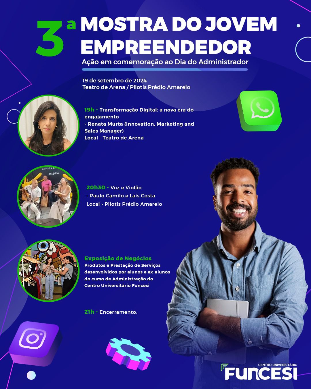 Funcesi celebra Dia do Administrador em evento aberto ao público; saiba mais