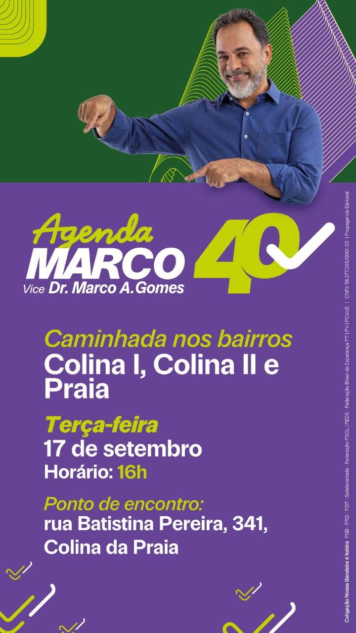 Eleições em Itabira: confira a agenda do candidato Marco Antônio Lage para esta terça-feira