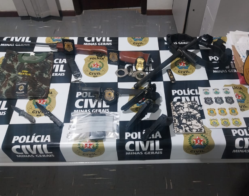 Homem que fingia ser policial é preso pela Polícia Civil em Minas Gerais