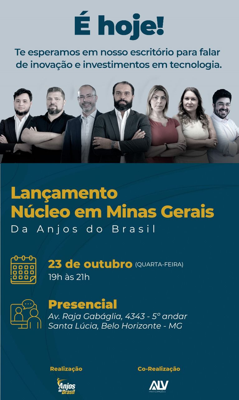 Anjos do Brasil inaugura núcleo em Minas Gerais para fomentar empreendedorismo e inovação
