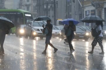 Chuvas persistem em todo o estado nesta segunda