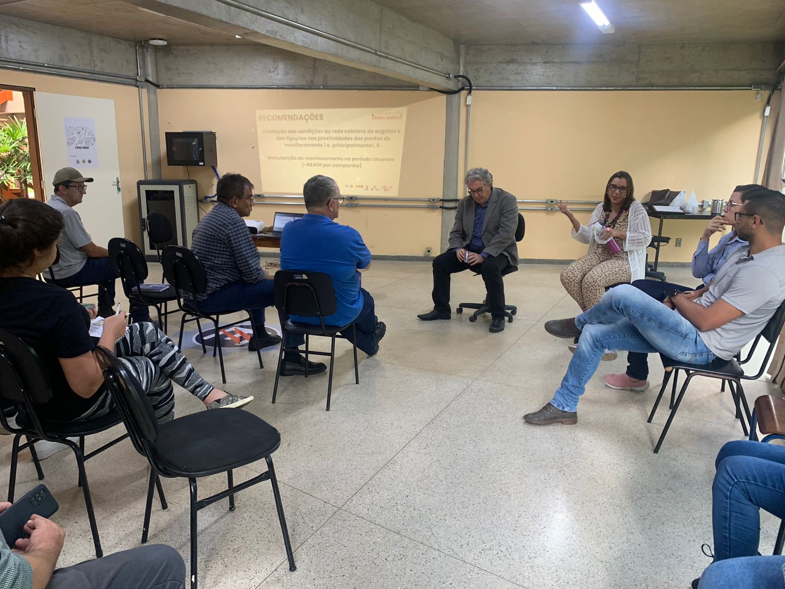Equipe técnica discute plano de ação para melhorar a qualidade da água do Parque da Água Santa