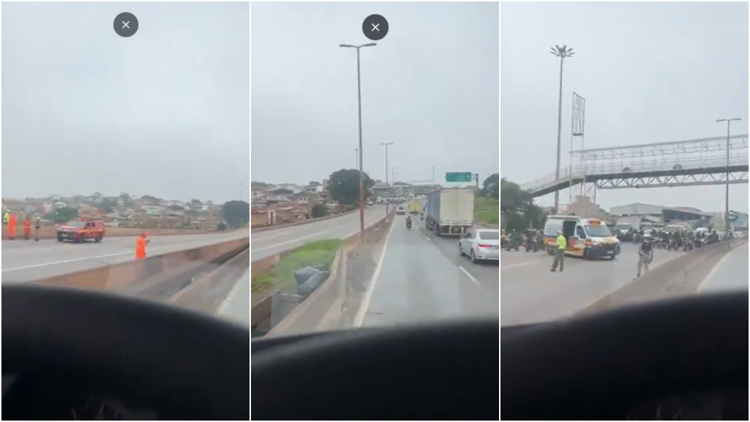Defesa Civil de BH detecta sinais de infiltração em rachadura de viaduto do Anel Rodoviário