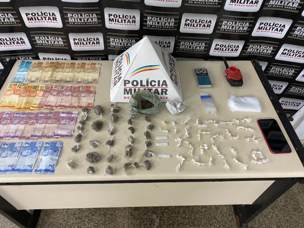 Polícia Militar prende jovem por tráfico de drogas e receptação em João Monlevade