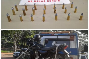 Homem é preso por porte ilegal de munições após perseguição em João Monlevade