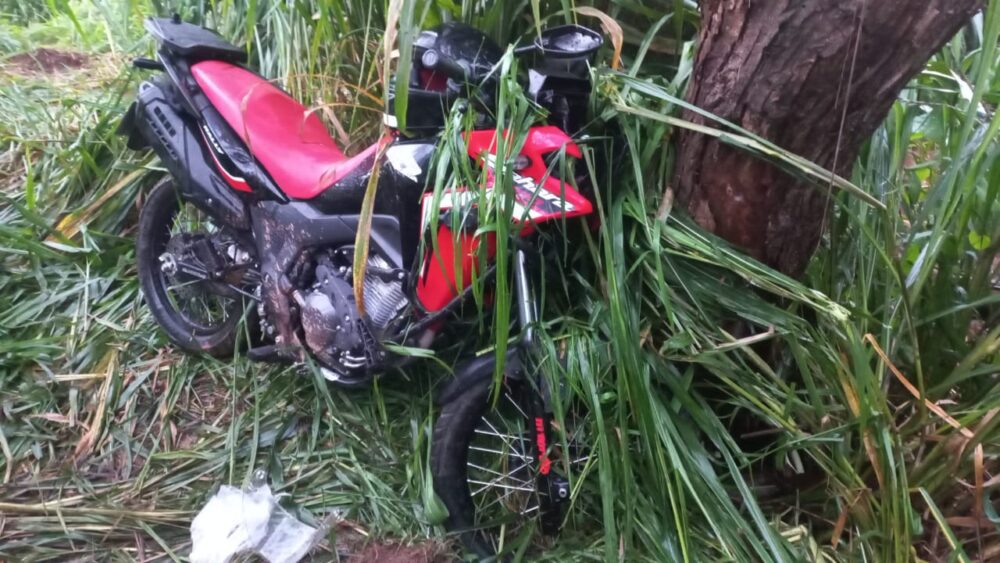 Motociclista perde controle e colide com árvore na BR-381, em São Gonçalo do Rio Abaixo