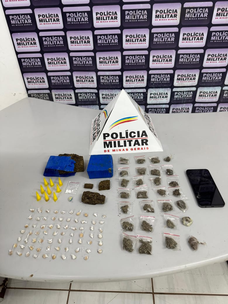 Polícia Militar de Itabira prende suspeito de tráfico de drogas no bairro Nova Vista