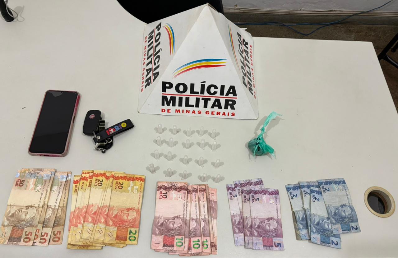 Polícia prende suspeito de tráfico de drogas e direção perigosa em Catas Altas