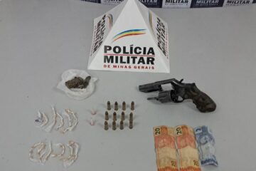 Itabira: homem é preso com arma e drogas no bairro Boa Esperança