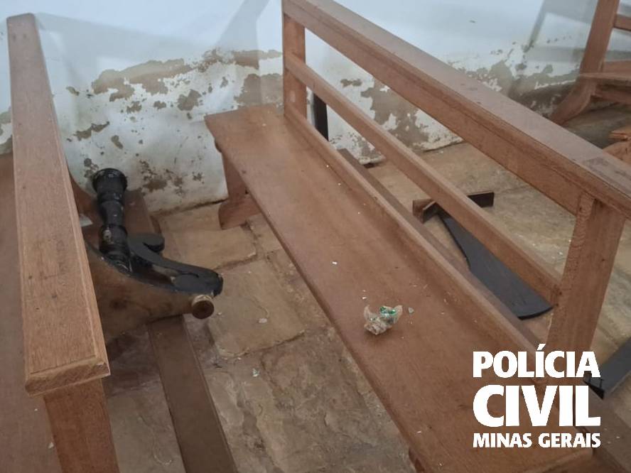 Depredação de igreja em Mariana: PCMG identifica suspeito