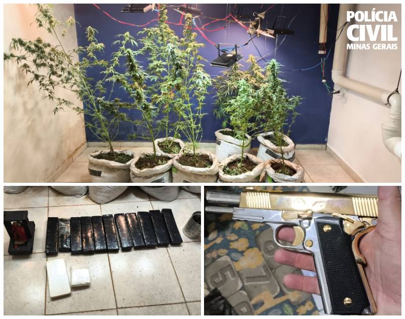 Casal é preso por manter bunker para cultivo e preparo de drogas