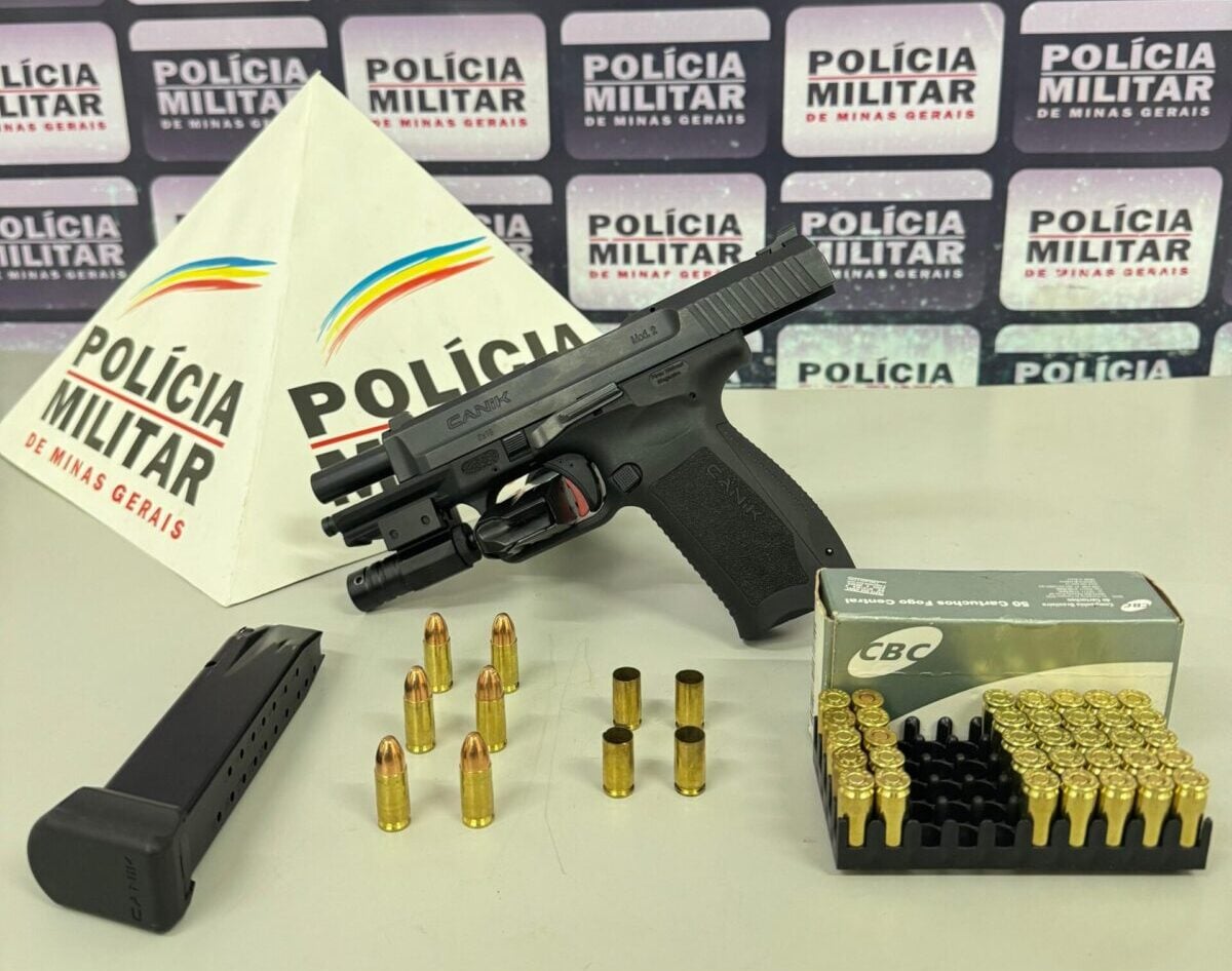 Itabira: Homem é preso após efetuar disparos com arma de mira a laser no Bela Vista