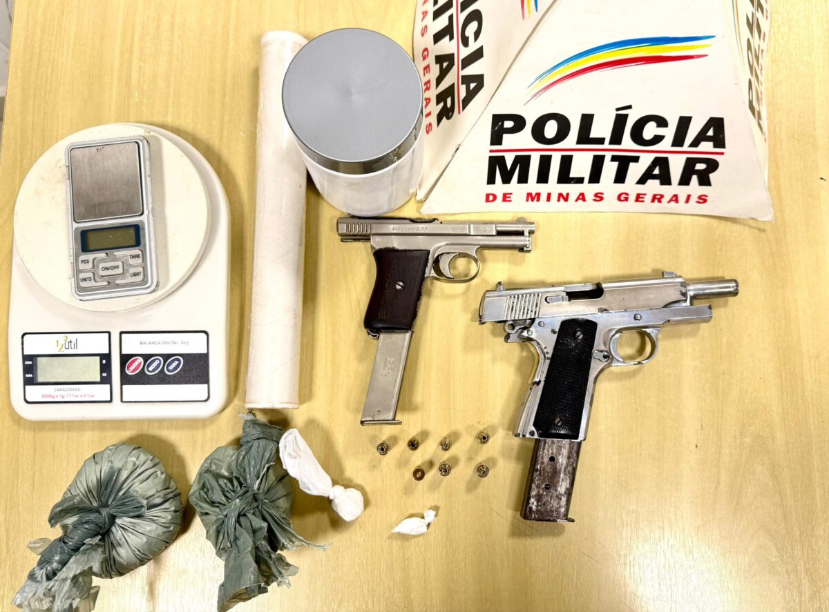 Idoso de 64 anos é preso por tráfico de drogas e porte ilegal de arma de fogo em Ipatinga 