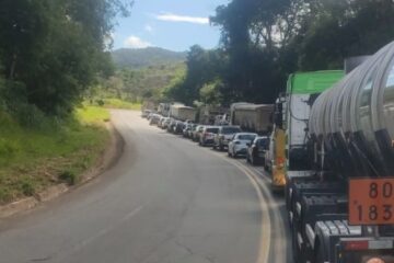 São Gonçalo do Rio Abaixo: BR-381 é liberada após seis horas de interdição