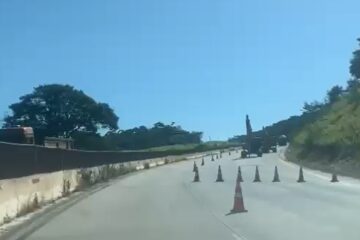 BR-381: trechos em Antônio Dias, Caeté e São Gonçalo do Rio Abaixo passam por manutenção nesta segunda-feira
