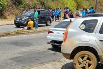 Criança de 12 anos é atropelada por moto ao atravessar a rua em João Monlevade