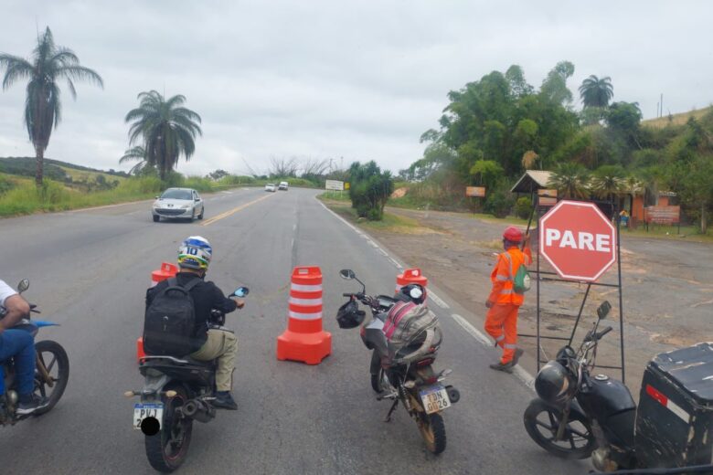 BR-381: obras podem causar lentidão no trânsito em Antônio Dias, Jaguaraçu e São Gonçalo do Rio Abaixo nesta quarta-feira