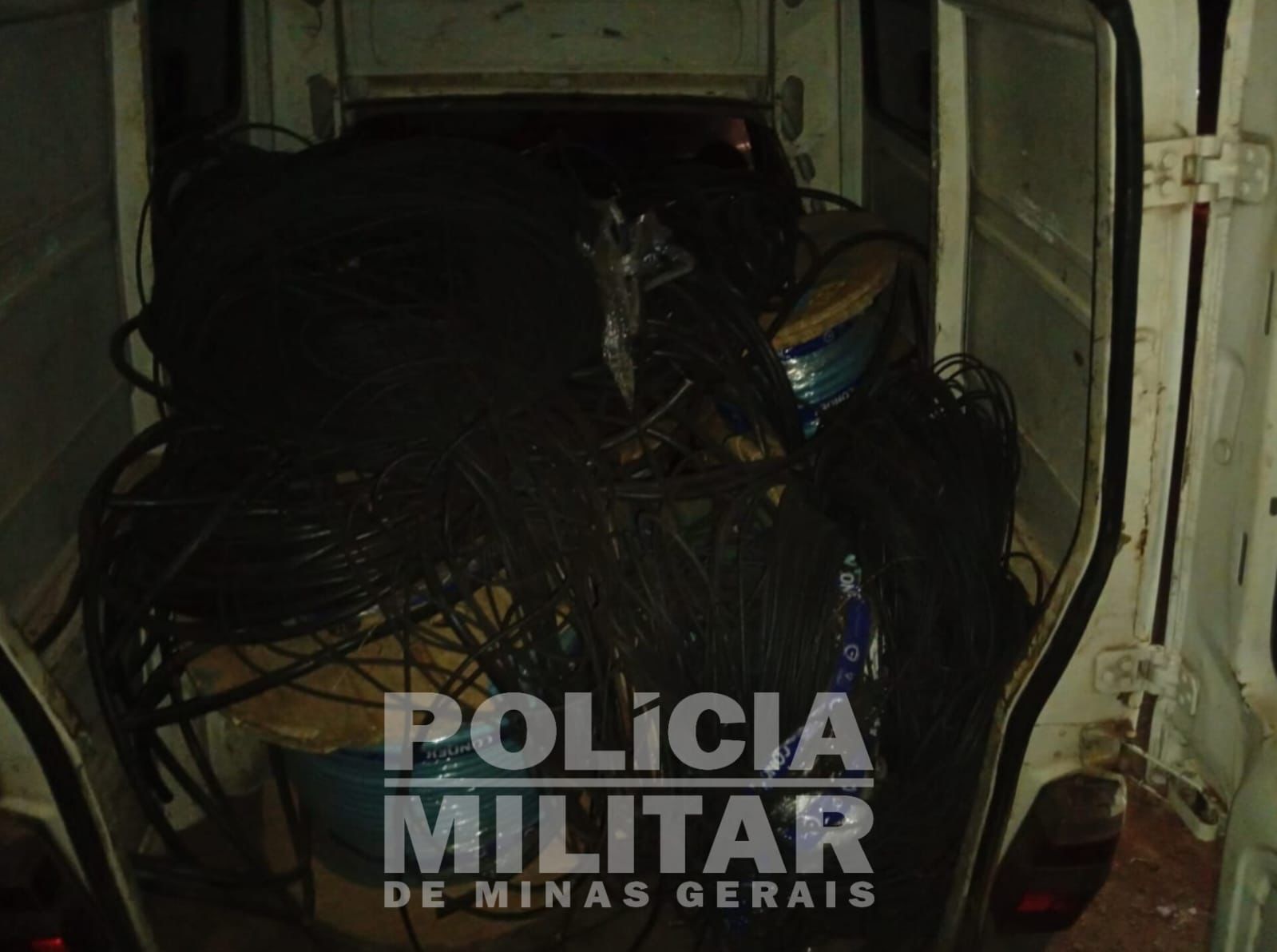 Polícia recupera cabos de R$ 300 mil roubados da Prefeitura de Itabira