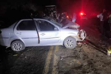 Colisão frontal na BR-267 deixa sete vítimas em Argirita