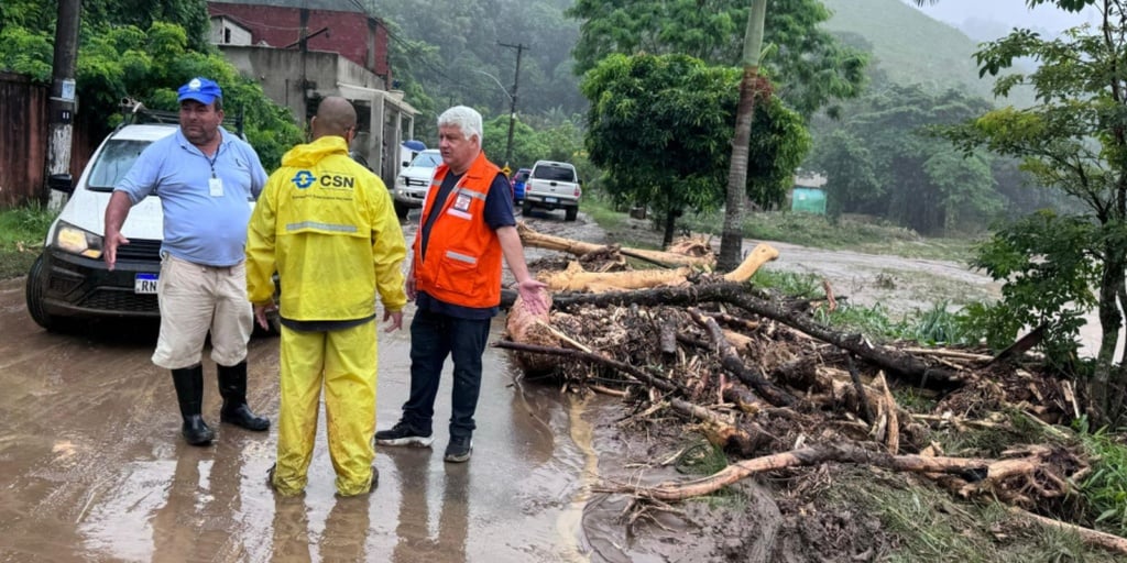 Em Angra dos Reis, mais de 300 pessoas ficam desalojadas após chuva
