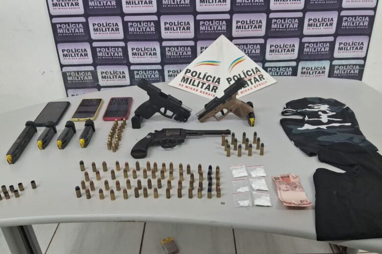 Polícia Militar prende grupo armado e desarticula ponto de tráfico em Itabira