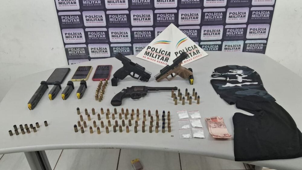 Polícia Militar prende grupo armado e desarticula ponto de tráfico em Itabira