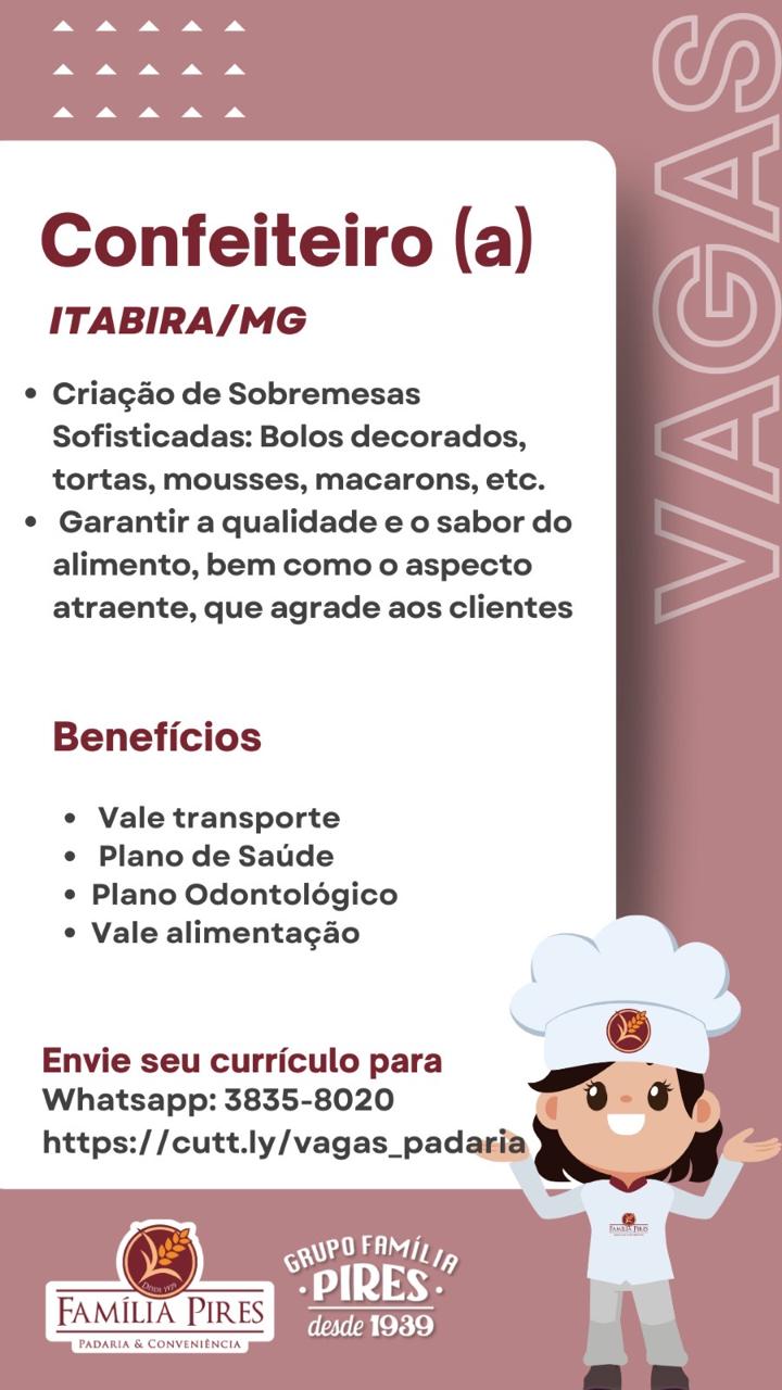 Confira as vagas abertas das empresas do Grupo Família Pires: Clubpetro, Posto Pires, Padaria Família Pires e Premium Executive Hotel