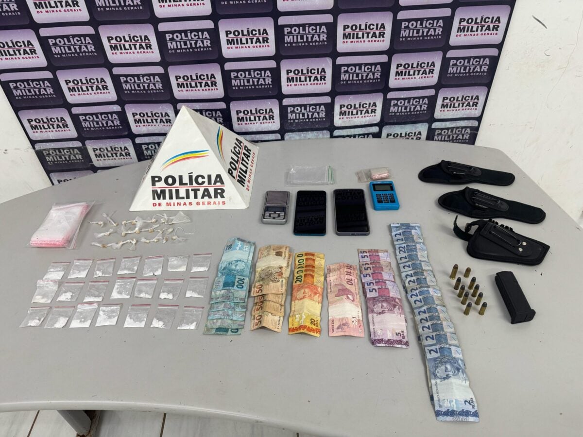 Dois homens são presos e um menor é apreendido durante operação contra o tráfico em Itabira